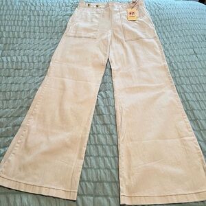 Entro Cream Wide-Leg Trousers